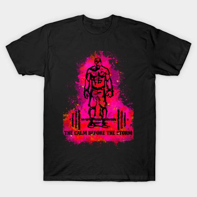 The calm Before The Storm (male_pink) T-Shirt by Birding_by_Design